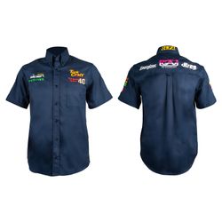 Vermont Mens Cotton Shirt Navy Blue 2xl