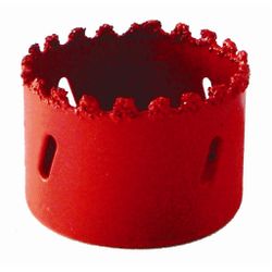Hole Saw Carbide Grit 57mm - Red