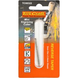 Mini Engraving Cutter 1.6mm Rev. Taper 2.4mm Shank