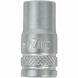 Socket 7mm 1/4' Drive Crv 12 Point