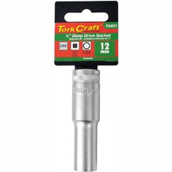 Socket 12mm 1/2' Dr Deep Socket Crv 12 Point