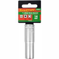 Socket 14mm 1/2' Dr Deep Socket Crv 12 Point