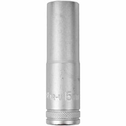 Socket 15mm 1/2' Dr Deep Socket Crv 12 Point