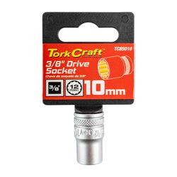 Socket 3/8'dr 10mm 12pt Crv