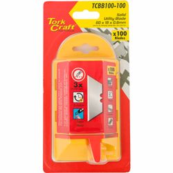 Utility Blade Solid 60mm X 19mm X 0.6mm 100pc Sk5