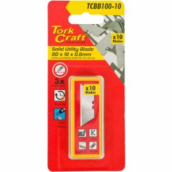 Utility Blade Solid 60mm X 19mm X 0.6mm 10pc Sk5