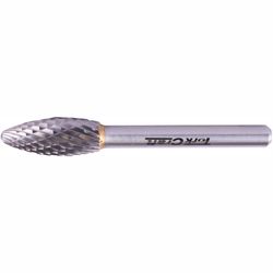 Rotary Burr Tungsten 10x25x6mm Round Point