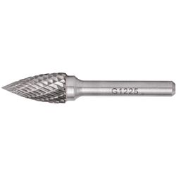 Rotary Burr Tungsten 12x25x6mm Conical Curved