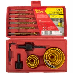 Downlighter Installers Kit W/drill Saws 17pce