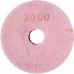 100mm Diamond Wet Polishing Pad 3000 Grit Pink