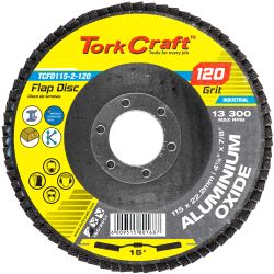 Flap Disc 115mm 15 Deg.angle 120grit A/o