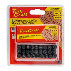 Letter Punch Set 6mm (a-z) Capital Black Finish