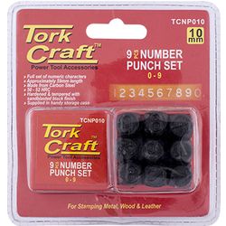 Number Punch Set 10mm (0-9mm) Black Finish