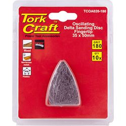 Oscillating Sandpaper A/o 35x50mm 10pc Fingertip 180grit