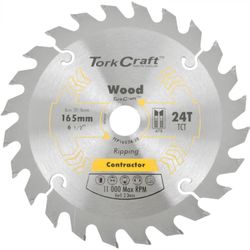Blade Contractor 165 X 24t 20/16 Circular Saw Tct