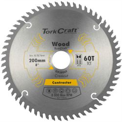 Blade Contractor 200 X 60t 30/20/16 Circular Saw Tct