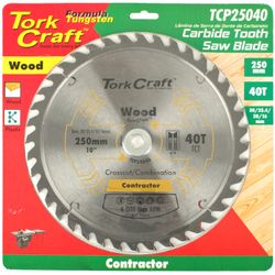 Blade Contractor 250 X 40t 30/1/20/16 Circular Saw Tct
