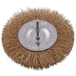 Wire Wheel Brush 100mm X 6mm Shaft Blister
