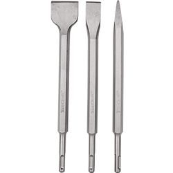 Sds Plus Chisel Set 3pce Pointed 14mm Flat 20mm Flat 40mm TORK CRAFT