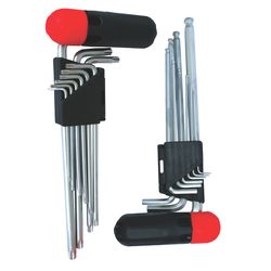 9pc Allen Key Set Interc. Handle Ball Point Nt2125 C/w Torx Nt2126