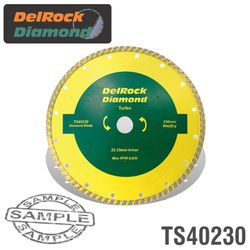 Diamond Blade 230mm Turbo DELROCK
