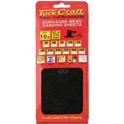 Durasand Mesh Sanding Sheet 80grit 93 X 230mm 10pc Per Pack