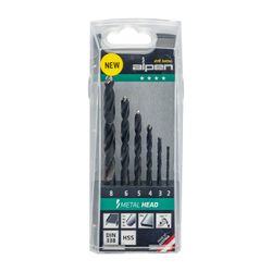 HSS METAL HEAD SET TM 6 6PCS 2.0 3.0 4.0 5.0 6.0 8.0MM TRI-FLAT DIN 33