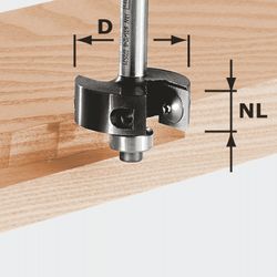 FESTOOL HW S8 D38/12 Rebating Cutter with Reversible Blades