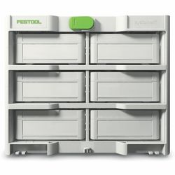 FESTOOL SYS3-RK/6 M 337-Set Systainer³ Rack with 6 x SYS3 S 76