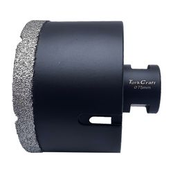 Diamond Core Bit 75mm X 50mm M14 X 70mm Vacuum Brazed