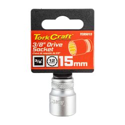 Socket 3/8'dr 15mm 12pt Crv