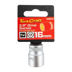 Socket 3/8'dr 16mm 12pt Crv