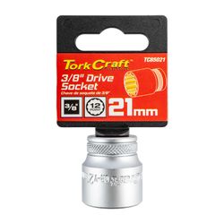 Socket 3/8'dr 21mm 12pt Crv