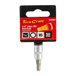 Socket Bit 1/4'dr Hex H5 S2 Material