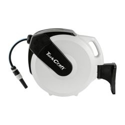 Water Hose Reel 20m X 13.5mm Id Pvc Hose Retractable C/w Sprayer & Mou