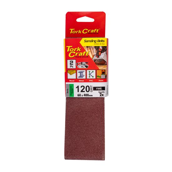 Sanding Belt 60 X 400mm 120grit 2/pack (for Triton Palm Sander)