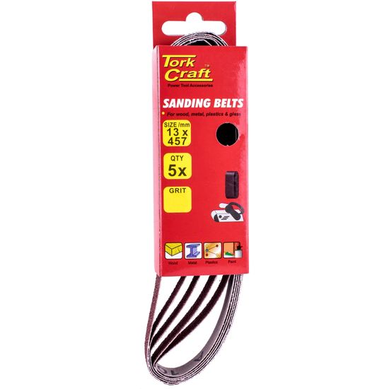 Powerfile Sanding Belt 13 X 457mm 120 Grit 5/pk