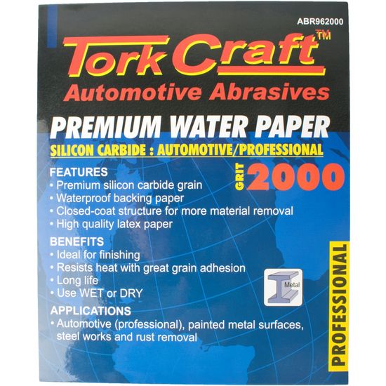Premium Waterproof Paper 2000 Grit 230 X 280 (50 Piece) Automotive