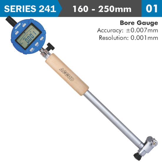 Dig. Precision Bore Gauge 160-250mm 0.018mm Acc. 0.001mm Grad.
