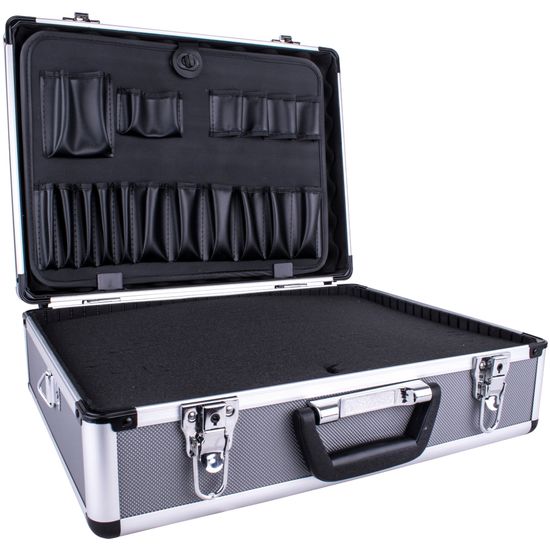 Aluminium Case 45.5 X 33 X 15.2 With 5 X Dividers And Foam Inserts