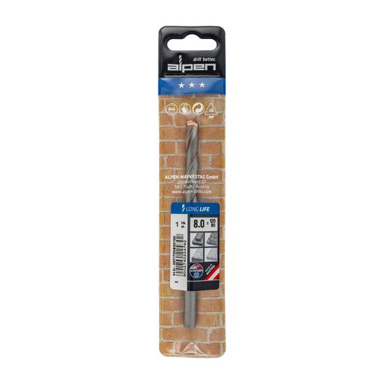 Masonry Drill Bit Long Life 8 X 120mm