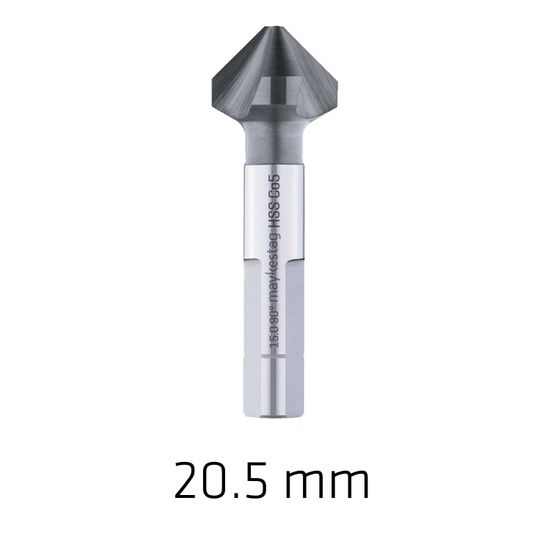 Hss-eco5 Countersink 90 20.5 Din 335 Shapec 3-surface Shank Alunit Co