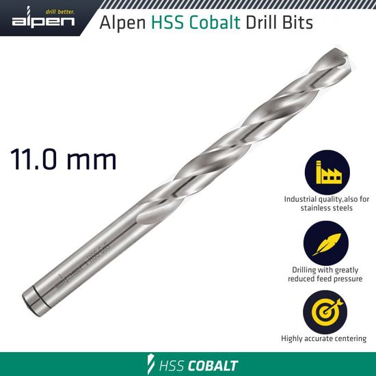 Hss Cobalt Din 338 11.00mm Bulk