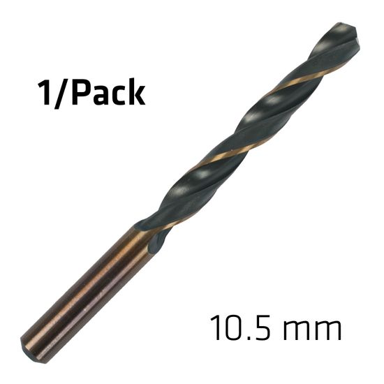 Hss Sprint Master 10.5mm X1 Sleeved Din338 ALPEN Drill Bit