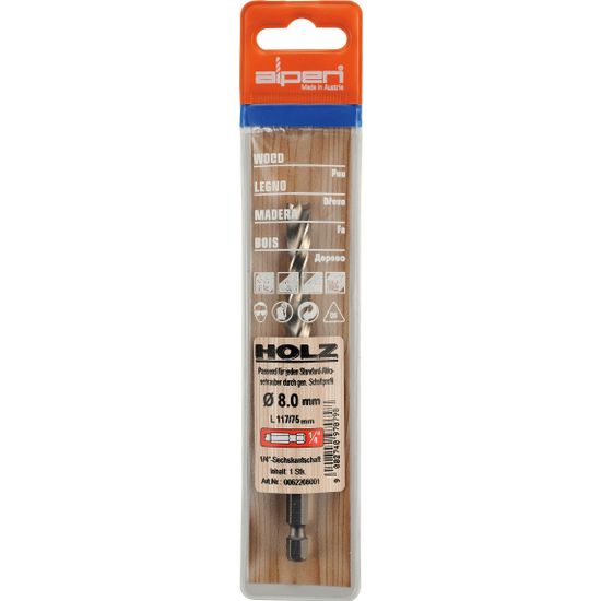 Hss Wood Bit 6mm Hex Shank