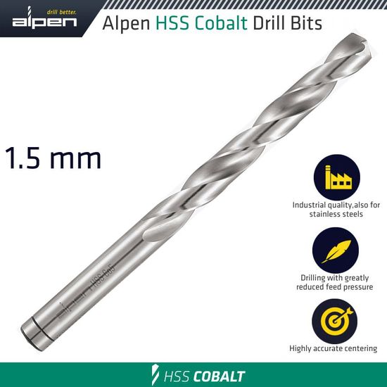 Hss Cobalt Drill Bit 1.5mm