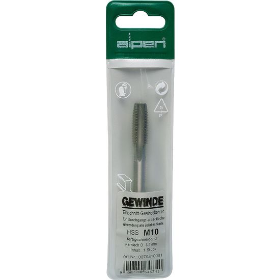 Tap 8mm Hss In Pouch 1.25mm Pitch