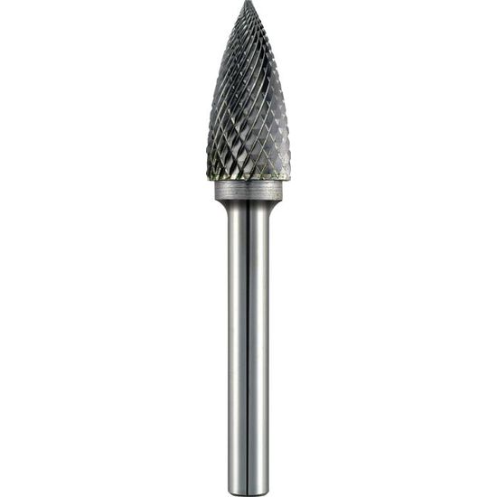 Tc Rotary Burr 12mm Arc Pointed Nose For Hard Metals