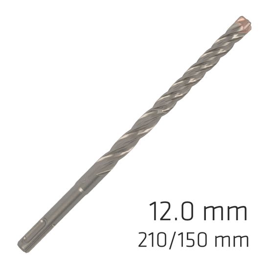 Force X 12.0 X 210/150 Sds-plus Rebar Drill Bit X4 Cutting Edges