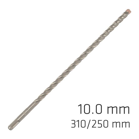 Force X 10.0 X 310/250 Sds-plus Rebar Drill Bit X4 Cutting Edges